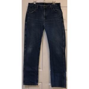 Wrangler 47MWZ Regular Fit Cowboy Cut Men’s 35x36 (33x35) Pre-washed Navy Jeans